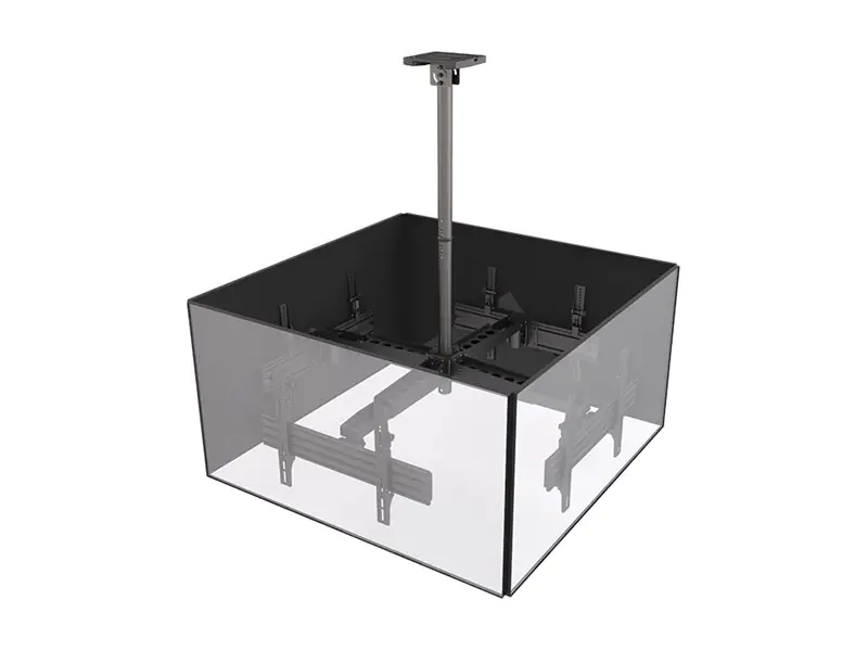 Equip Pro - Klammer - Kunststoff, Aluminium, Stahl - Schwarz - Bildschirmgröße: 81.3-165.1 cm (32"-65") - Deckenmontage