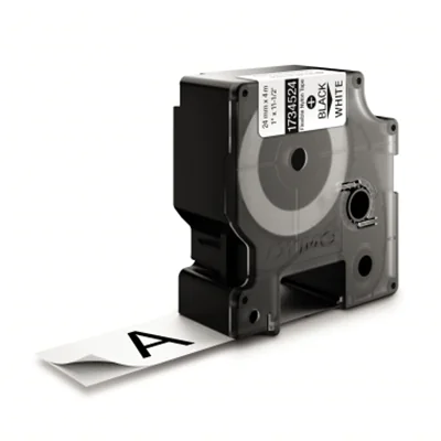 DYMO Schriftbandkassette 1734524 IND 24mmx3,5m schwarz auf weiß DYMO Schriftbandkassette 1734524 IND 24mmx3,5m schwarz auf weiß