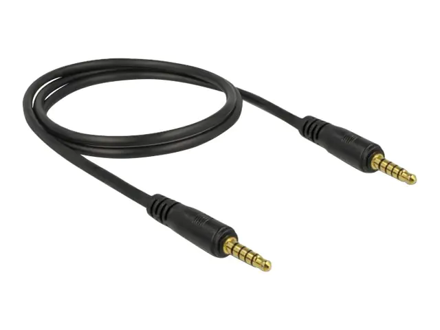 Delock - Audiokabel - 5-poliger Mini-Stecker männlich zu 5-poliger Mini-Stecker männlich - 1 m - Schwarz