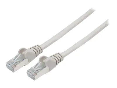 Intellinet Network Patch Cable, Cat6, 20m, Grey, Copper, S/FTP, LSOH / LSZH, PVC, RJ45, Gold Plated Contacts, Snagless, Booted, Lifetime Warranty, Polybag - Patch-Kabel - RJ-45 (M) zu RJ-45 (M) - 20 m - SFTP, PiMF - CAT 6 - halogenfrei, geformt, ohne Hake