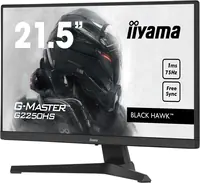 iiyama G-MASTER Black Hawk G2250HS-B1 - LED-Monitor - 55.9 cm (22") (21.5" sichtbar) - 1920 x 1080 Full HD (1080p) @ 75 Hz - VA - 250 cd/m² - 3000:1 - 1 ms - HDMI, DisplayPort - Lautsprecher - mattschwarz