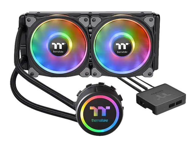 Thermaltake Floe DX RGB 240 TT Premium Edition - Flüssigkühlsystem für CPU im Waterblock-Design - (für: LGA1156, AM2, AM2+, LGA1366, AM3, LGA1155, AM3+, LGA2011, FM1, FM2, LGA1150, LGA2011-3, LGA1151, AM4, LGA2066) - Kupfer - 120 mm