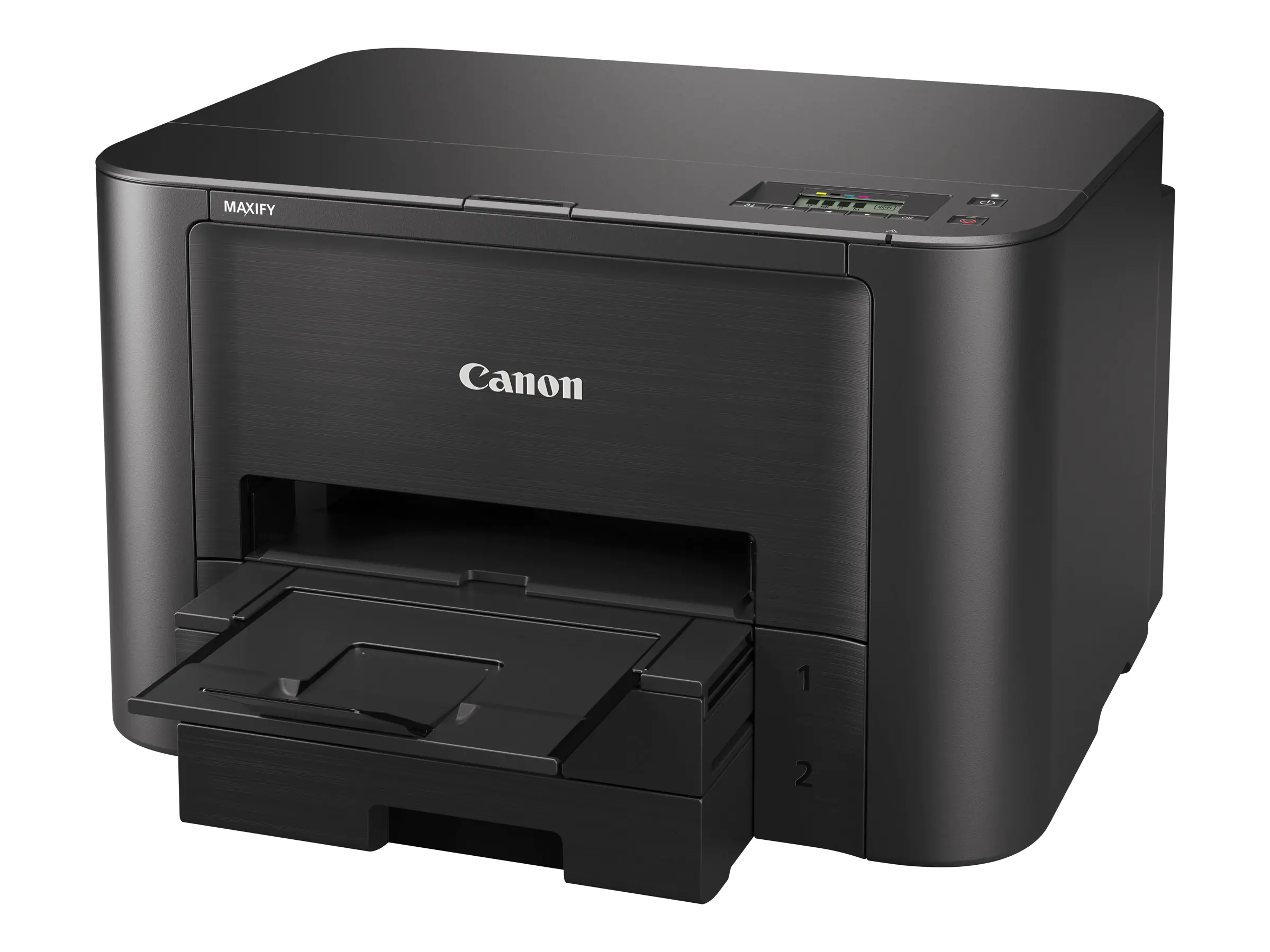 Canon MAXIFY iB4150 - Drucker - Farbe - Duplex - Tintenstrahl - A4/Legal - 600 x 1200 dpi - bis zu 24 ipm (einfarbig)/ bis zu 15.5 ipm (Farbe) - Kapazität: 500 Blätter - USB 2.0, LAN, Wi-Fi(n)