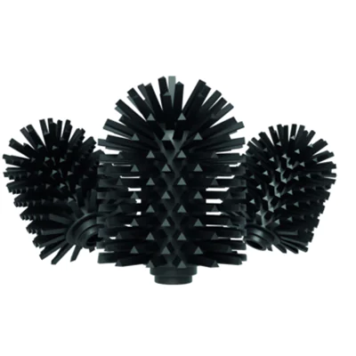 ovimar WC-Bürstenkopf 8cm TPE Kunststoff schwarz 3 St./Pack.