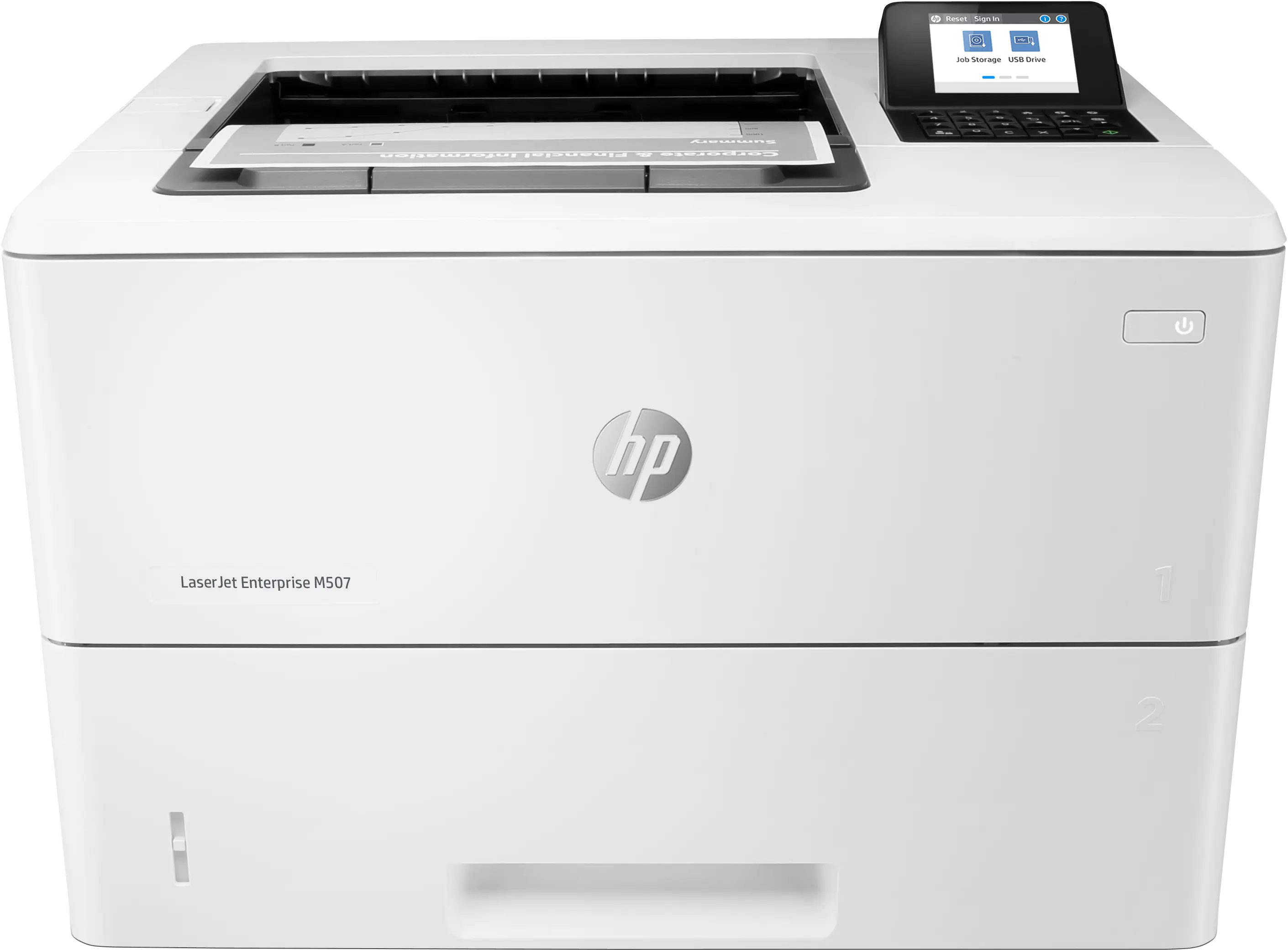 HP LaserJet Enterprise M507dn - Drucker - s/w - Duplex - Laser - A4/Legal - 1200 x 1200 dpi - bis zu 50 Seiten/Min. - Kapazität: 650 Blätter - USB 2.0, Gigabit LAN, USB 2.0-Host HP LaserJet Enterprise M507dn - Drucker - s/w - Duplex - Laser - A4/Legal - 1200 x 1200 dpi - bis zu 50 Seiten/Min. - Kapazität: 650 Blätter - USB 2.0, Gigabit LAN, USB 2.0-Host