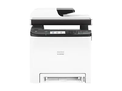 Ricoh M C250FWB - Multifunktionsdrucker - Farbe - Laser - Legal (216 x 356 mm) (Original) - A4/Legal (Medien) - bis zu 25 Seiten/Min. (Kopieren) - bis zu 25 Seiten/Min. (Drucken) - 250 Blatt - 33.6 Kbps - USB 2.0, LAN, USB-Host, NFC, Wi-Fi(ac)