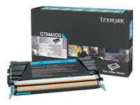 Lexmark - Cyan - Original - Tonerpatrone LCCP, LRP - für Lexmark C734, C736, X734, X736, X738