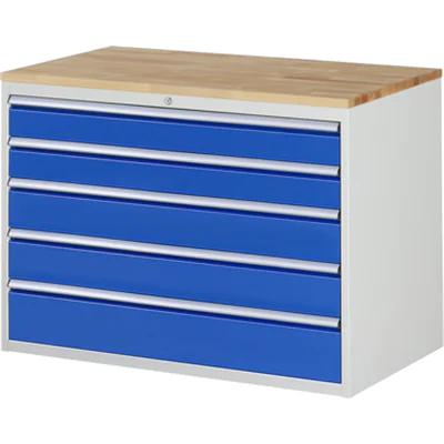RAU Schubladenschrank 7000 1.145 x 825 x 650 mm (B x H x T) 5 Schubladen Farbe der Front: enzianblau Farbe des Korpus: lichtgrau RAU Schubladenschrank 7000 1.145 x 825 x 650 mm (B x H x T) 5 Schubladen Farbe der Front: enzianblau Farbe des Korpus: lichtgrau