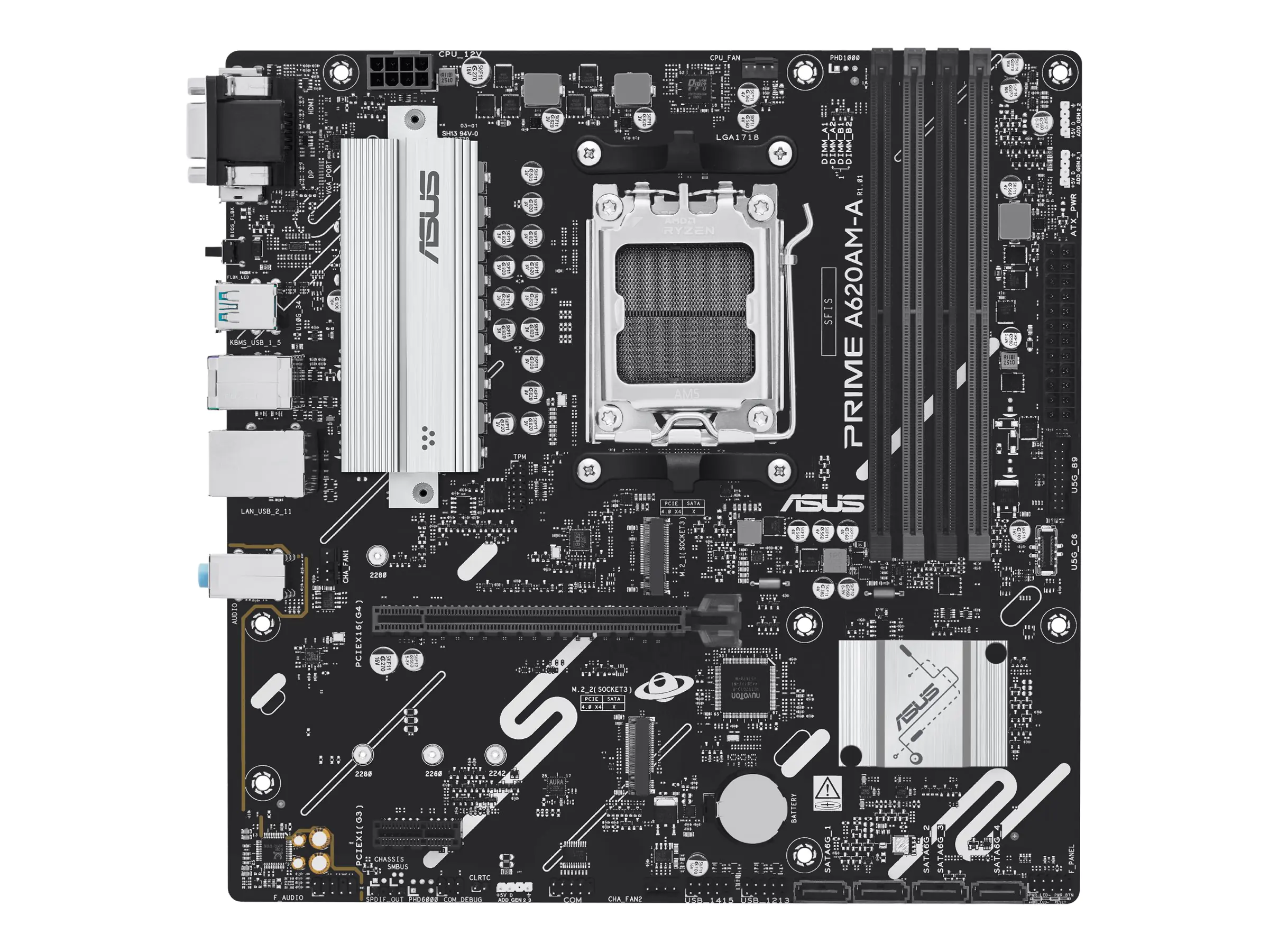 ASUS PRIME A620AM-A-CSM - Mainboard - AMD Sockel AM5 (Ryzen Zen4)