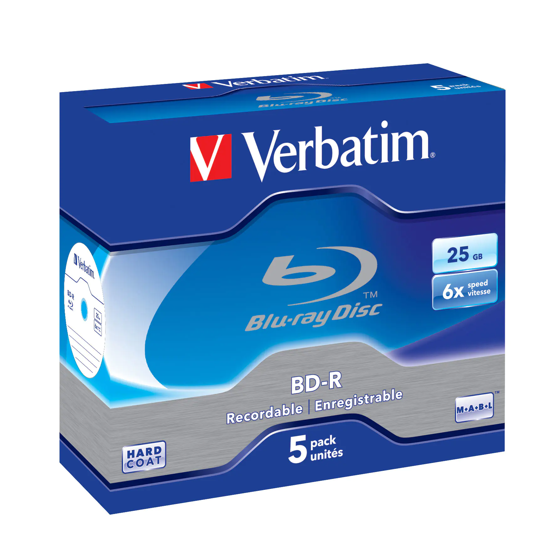 Verbatim - 5 x BD-R - 25 GB 6x - Jewel Case (Schachtel)