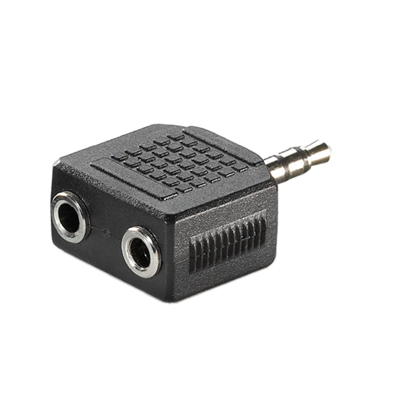 Rotronic VALUE - Audio-Splitter - Stereo Mini-Klinkenstecker weiblich zu Stereo Mini-Klinkenstecker männlich - Schwarz