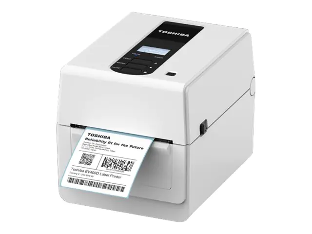 Toshiba TEC BV410D - Etikettendrucker - Thermodirekt - Rolle (11,8 cm) - 300 dpi - bis zu 127 mm/Sek. - USB 2.0, LAN - weiß