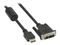 InLine - Adapterkabel - Single Link - HDMI männlich zu DVI-D männlich - 3 m - Schwarz