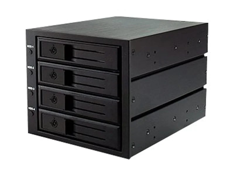 RaidSonic ICY BOX IB-564SSK - Gehäuse für Speicherlaufwerke mit Lüfter - 3.5" (8.9 cm) - Schwarz