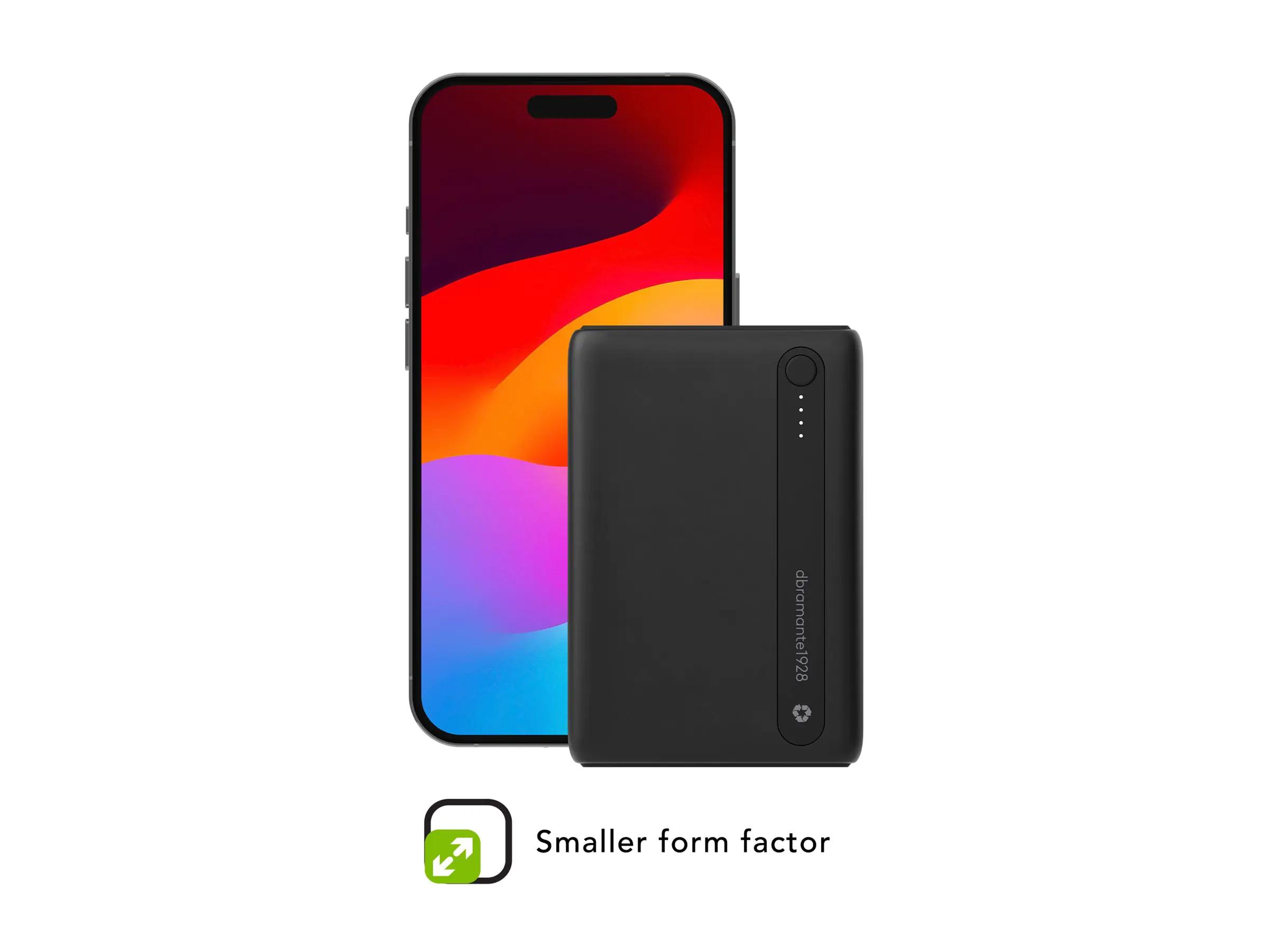 dbramante1928 re-charge - Powerbank - 5000 mAh - 2 Ausgabeanschlussstellen (USB-C, USB)