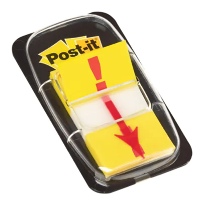 Post-it Haftstreifen Index Symbol 680-33 Ausrufezeichen gelb 50Blatt Post-it Haftstreifen Index Symbol 680-33 Ausrufezeichen gelb 50Blatt