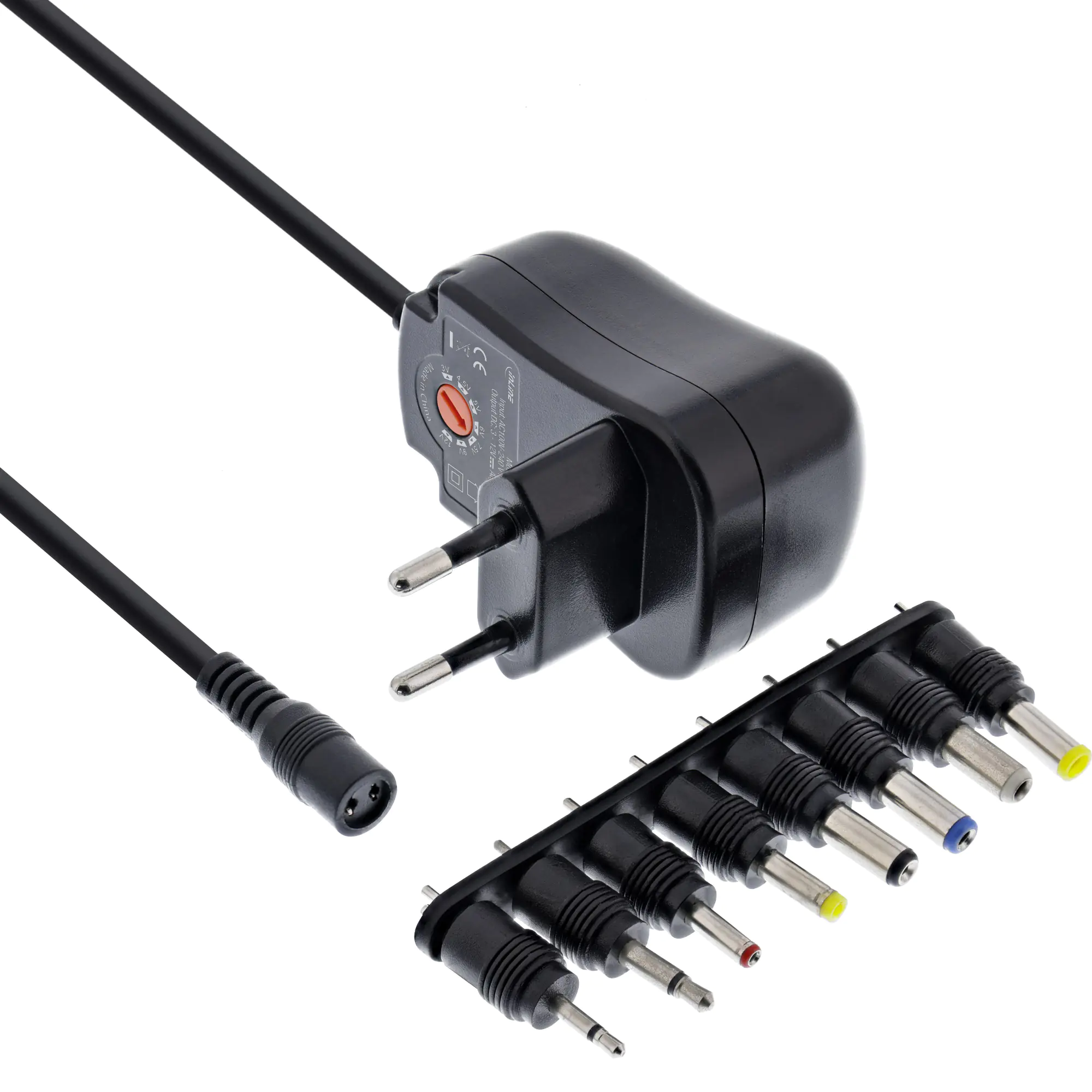 InLine Universal Steckernetzteil 12W - 110-240V auf 3-12V - max. 1200mA 26608O