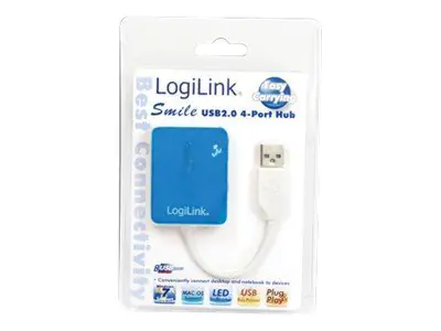 LogiLink Smile USB2.0 4-Port Hub - Hub - 4 x USB 2.0