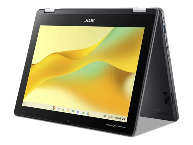 Acer Chromebook Spin 512 R856LT-TCO - Flip-Design - Intel N-series N100 - Chrome OS - UHD Graphics - 8 GB RAM - 64 GB eMMC - 30.5 cm (12") IPS Touchscreen 1366 x 912 (HD+) - Wi-Fi 6E - 4G - Schiefer schwarz - kbd: Deutsch