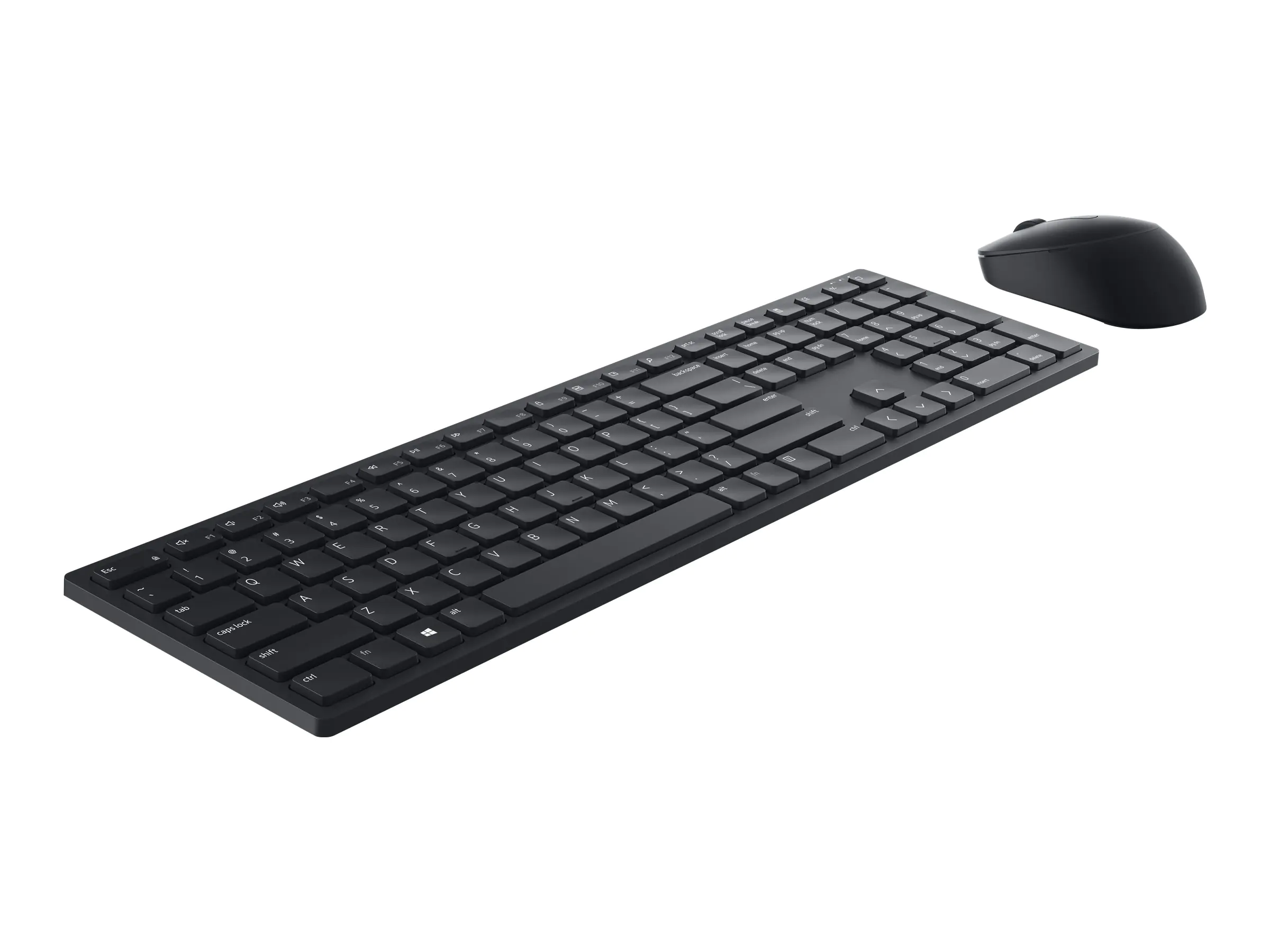 Dell Pro KM5221W - Tastatur-und-Maus-Set - kabellos - 2.4 GHz - QWERTY - US International - Schwarz