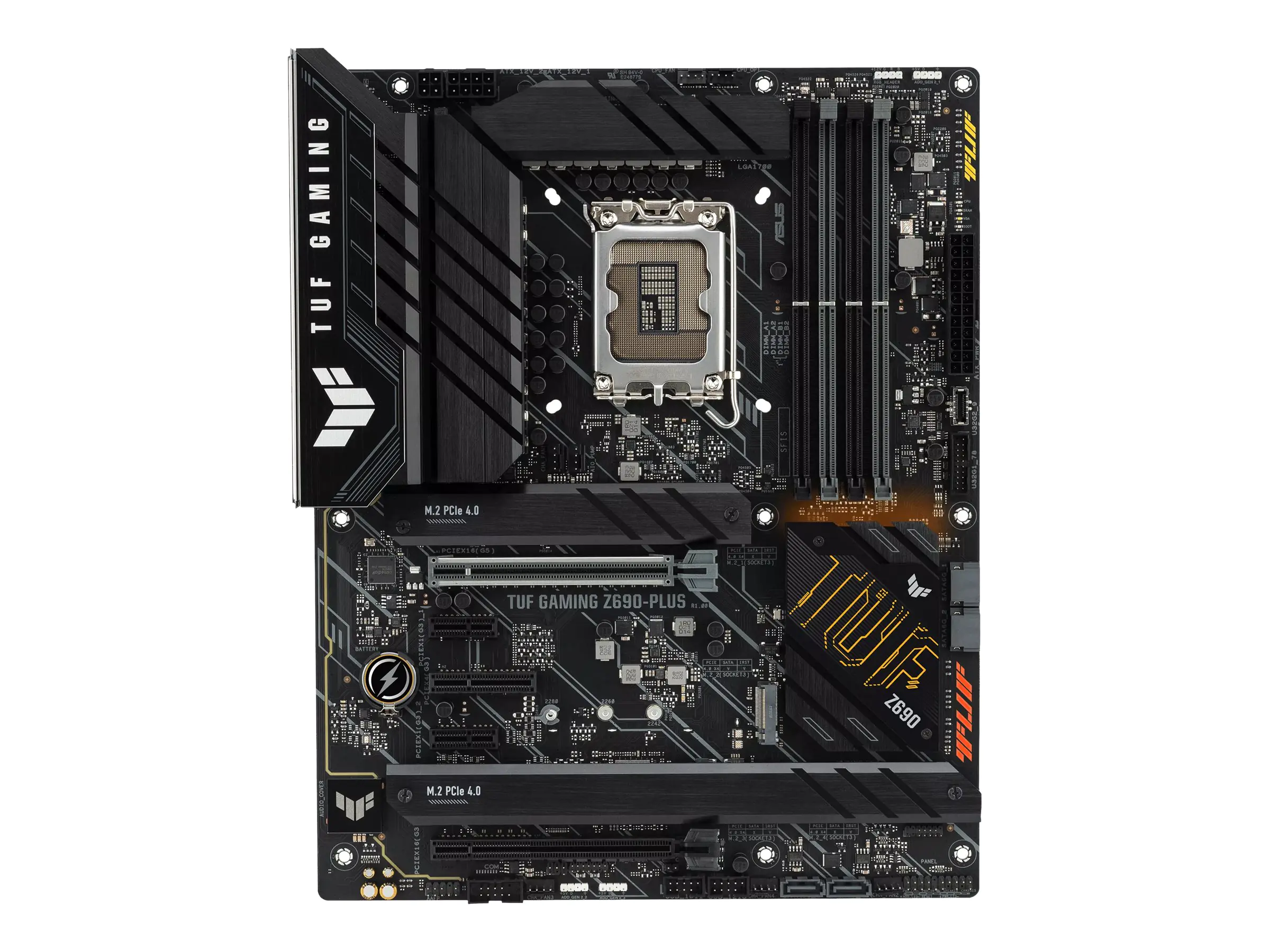 ASUS TUF GAMING Z690-PLUS - Motherboard - ATX - LGA1700-Sockel - Z690 Chipsatz - USB-C Gen2, USB-C Gen1, USB 3.2 Gen 1, USB 3.2 Gen 2, USB-C Gen 2x2 - 2.5 Gigabit LAN - Onboard-Grafik (CPU erforderlich) - HD Audio (8-Kanal)