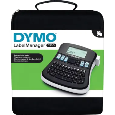 DYMO LabelMANAGER 210D - Beschriftungsgerät - s/w - Thermotransfer - Rolle (1,2 cm) - 180 dpi - bis zu 12 mm/Sek. DYMO LabelMANAGER 210D - Beschriftungsgerät - s/w - Thermotransfer - Rolle (1,2 cm) - 180 dpi - bis zu 12 mm/Sek.