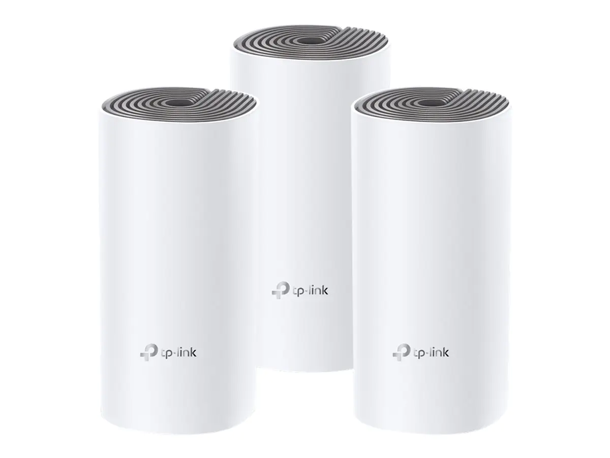 TP-Link Deco E4 - WLAN-System - (3 Router) - Netz - Wi-Fi 5 - Dual-Band (Packung mit 3)