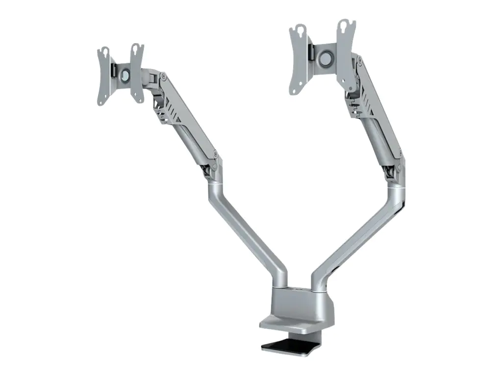 Neomounts FPMA-D750D - Befestigungskit - Voll beweglich - für 2 LCD-Displays - Silber - Bildschirmgröße: 25.4-81.3 cm (10"-32") - Klemmmontage, Tülle, Tischmontage