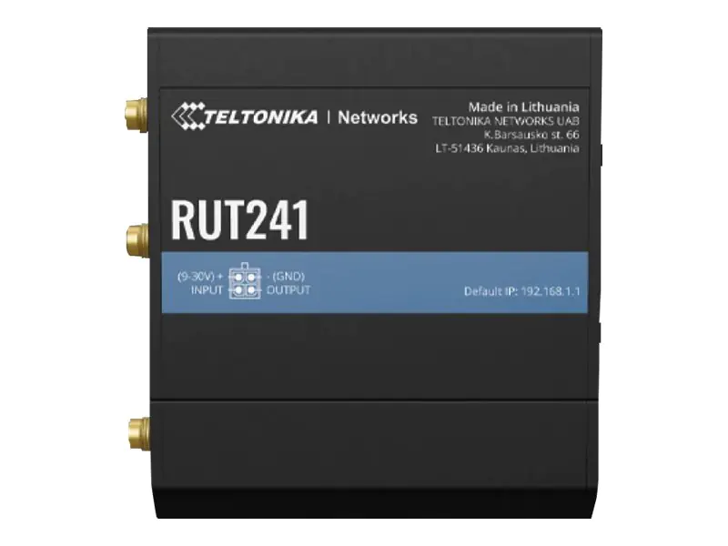 Teltonika RUT241 - Wireless Router - WWAN - Wi-Fi - 2,4 GHz - 2G, 3G, 4G - an DIN-Schiene montierbar