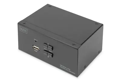 DIGITUS KVM-Switch, 2 Port, Dual Display, 4K, DisplayPort® DS-12862