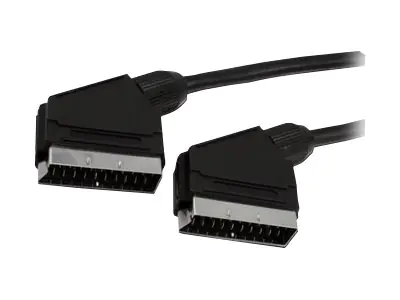MediaRange - Video- / Audiokabel - SCART männlich zu SCART männlich - 1.4 m - Schwarz