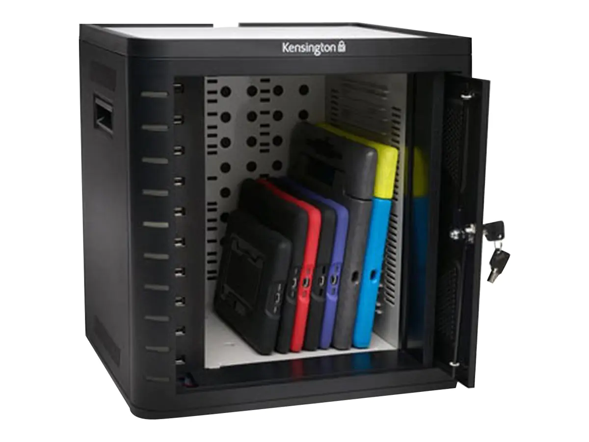 Kensington Charge & Sync Cabinet, Universal Tablet - Schrankeinheit - für 10 Tablets - Schwarz