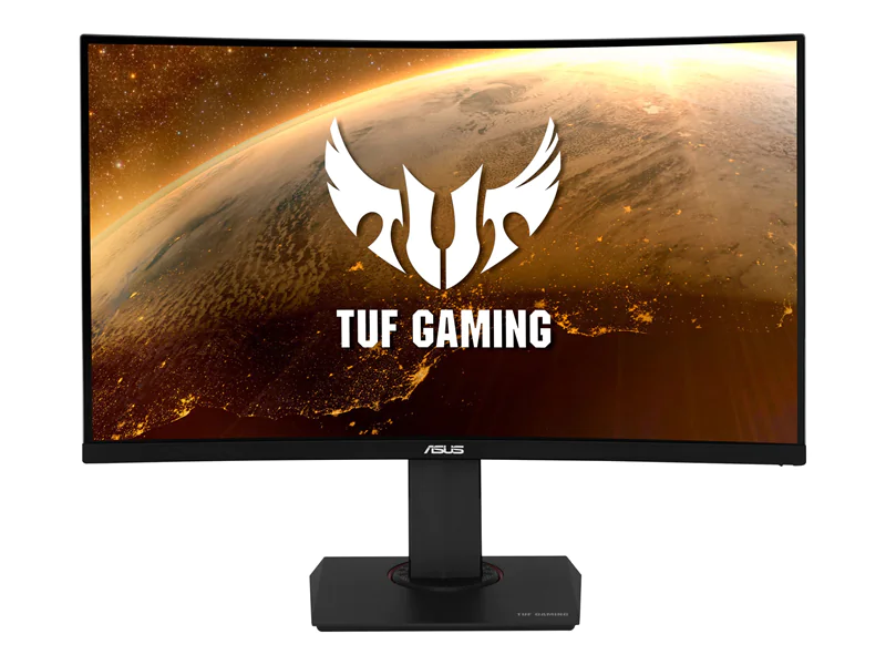 ASUS TUF Gaming VG32VQR - LED-Monitor - Gaming - gebogen - 80.1 cm (32") - 2560 x 1440 WQHD @ 165 Hz - VA - 400 cd/m² - 3000:1 - DisplayHDR 400 - 1 ms - 2xHDMI, DisplayPort - Lautsprecher