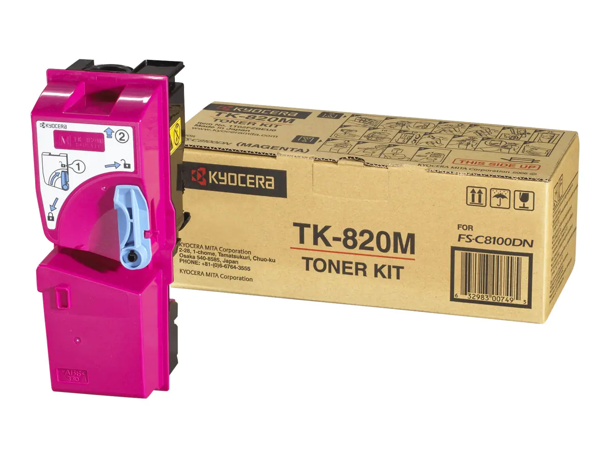 Kyocera TK 820M - Magenta - original - Tonerpatrone 1T02HPBEU0