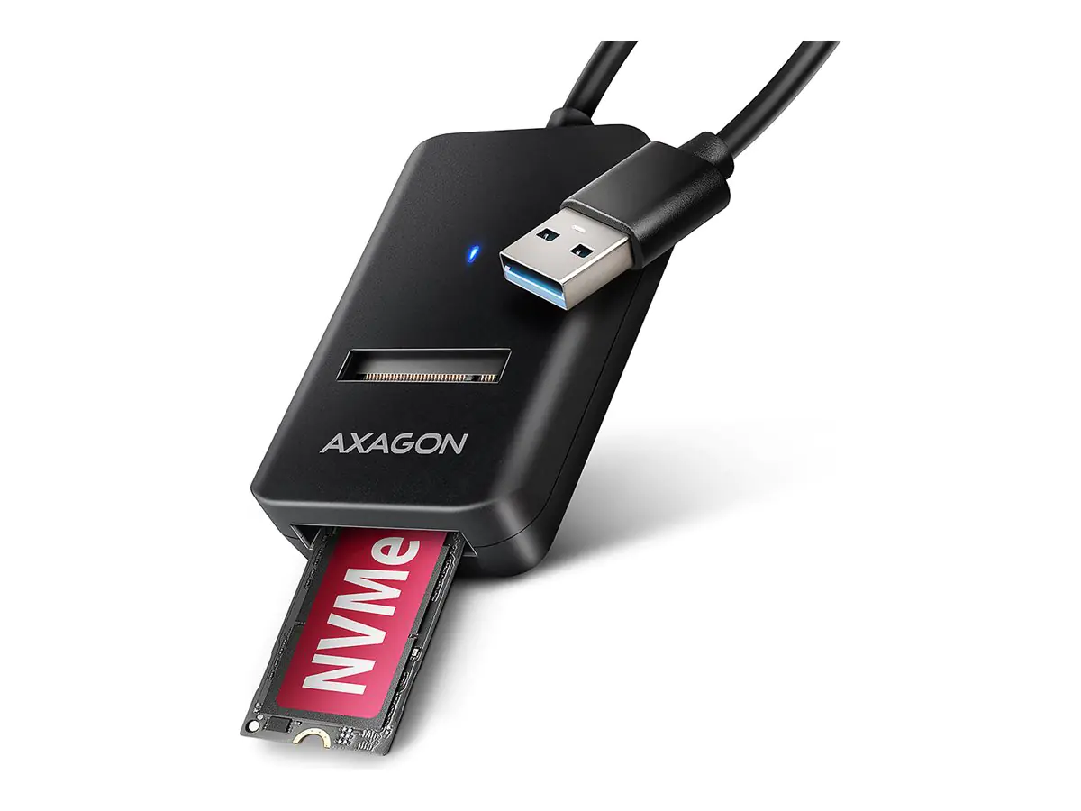 AXAGON Schnittstellenadapter - M.2 - M.2 Card (PCIe NVMe & SATA) ADM2-AM