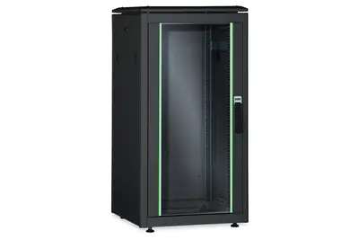 Digitus Professional Unique DN-19 26U-8/10-B-1 - Schrank Netzwerkschrank - Schwarz, RAL 9005 - 26U - 48.3 cm (19")