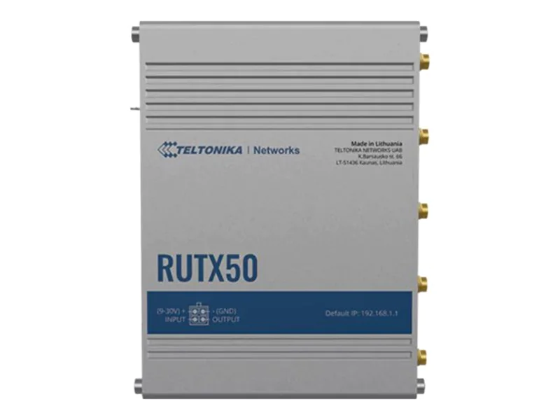 Teltonika RUTX50 - Wireless Router - WWAN 4-Port-Switch RUTX50000000