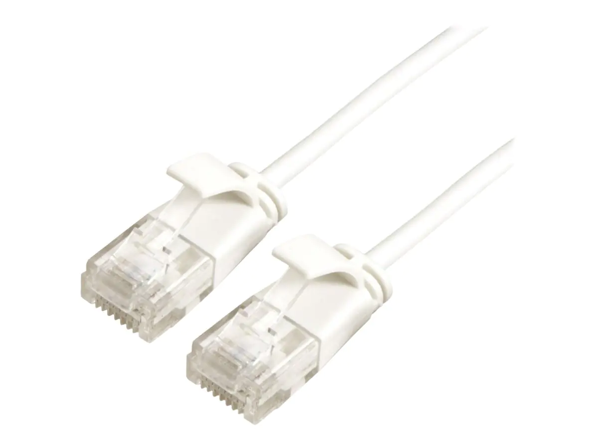 Roline Green - Patch-Kabel - RJ-45 (M) zu RJ-45 (M) - 2 m - UTP - CAT 6a - halogenfrei, geformt, ohne Haken, verseilt - weiß