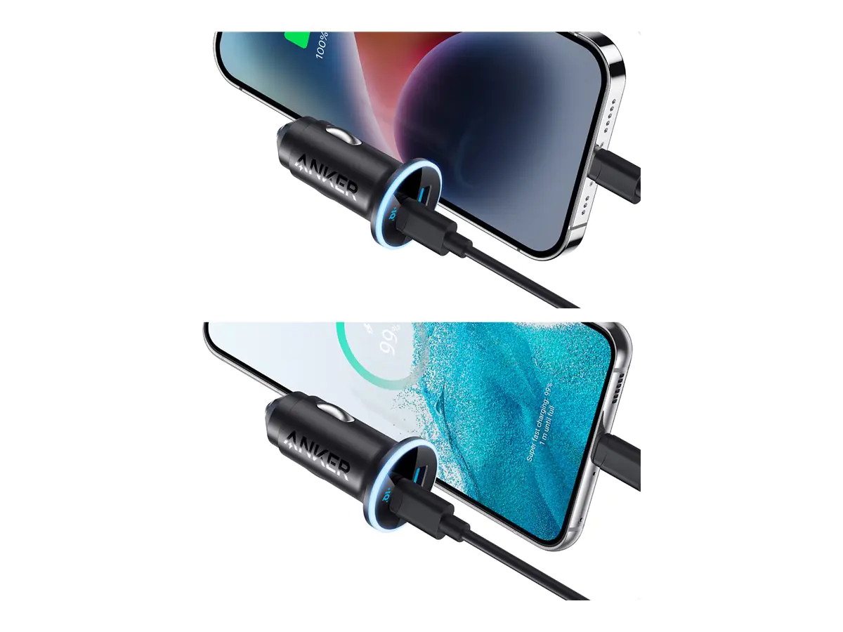 Anker Innovations Anker 323 - Auto-Netzteil - 52.5 Watt - 3 A - IQ 3.0, Fast Charge - 2 Ausgabea