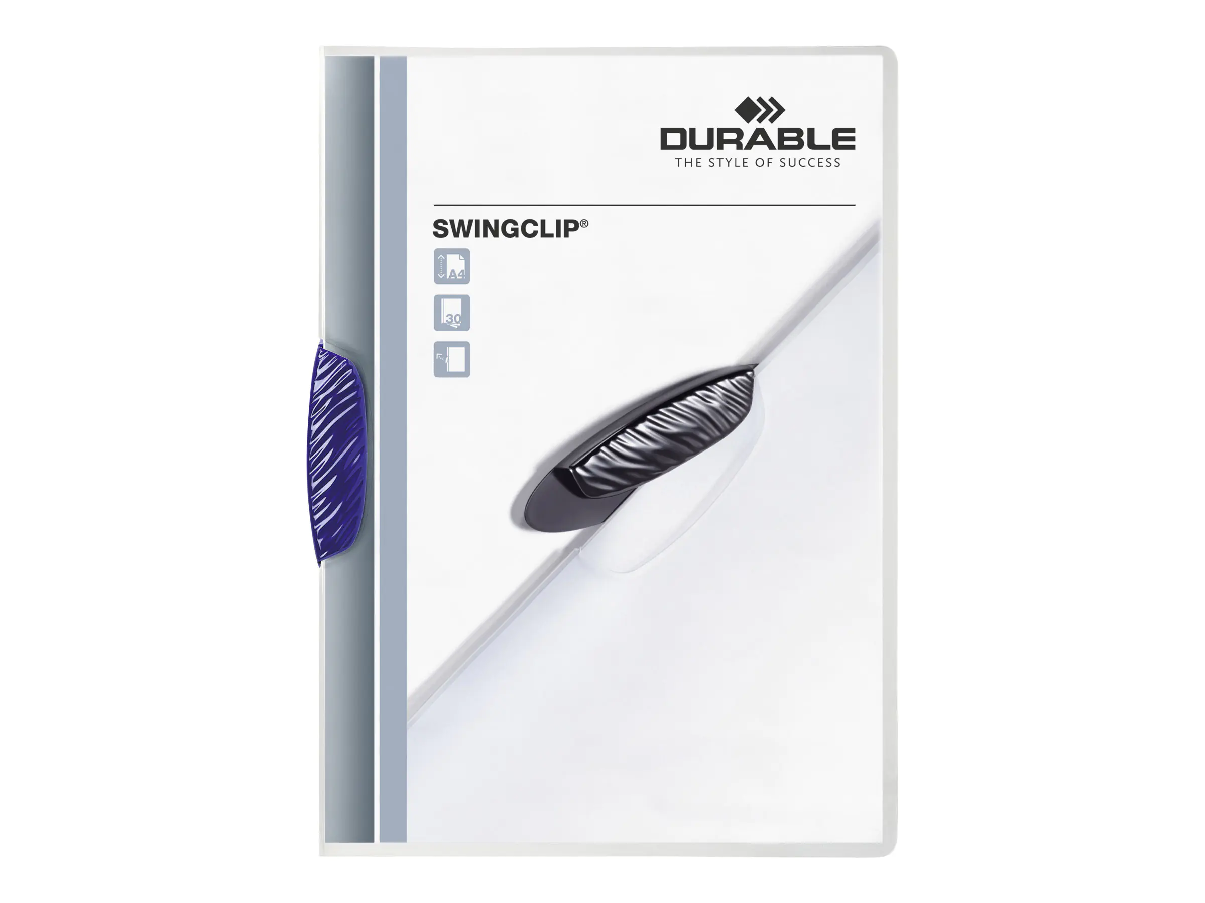 DURABLE Klemmmappe SWINGCLIP 226007 DIN A4 max. 30Bl. Klemme d.bl