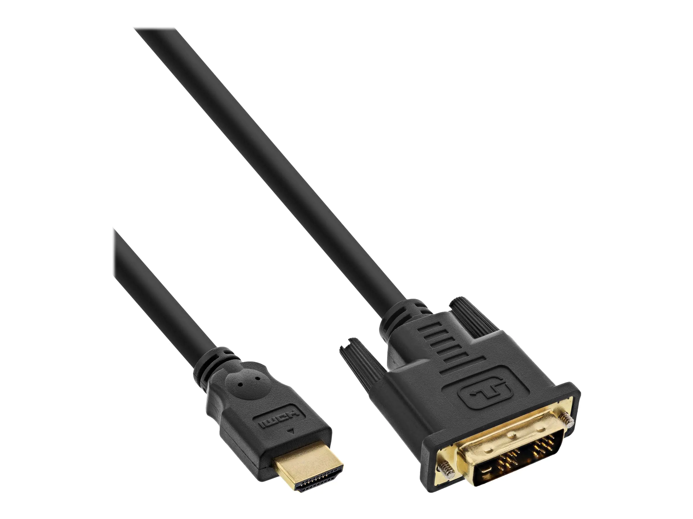 InLine - Adapterkabel - Single Link - HDMI männlich zu DVI-D männlich - 2 m - abgeschirmt - Schwarz - 1080p-Unterstützung (Packung mit 30)