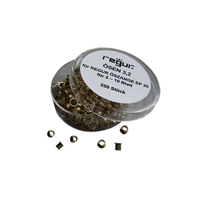 REGUR® Ösen Länge 3,2mm messing PA=250St REGUR® Ösen Länge 3,2mm messing PA=250St
