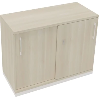 Schiebetürenschrank 2OH B1000xT442xH781mm ws/Akazie hell Schiebetürenschrank 2OH B1000xT442xH781mm ws/Akazie hell