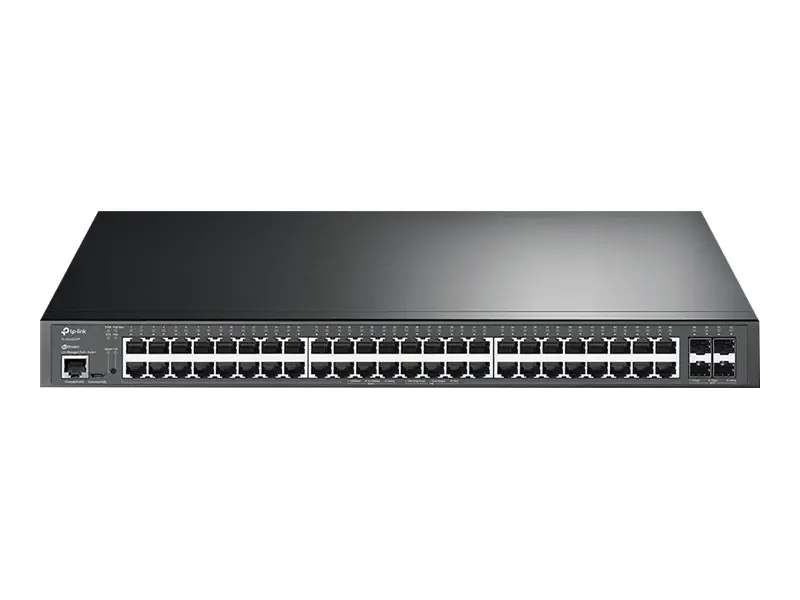 TP-Link JetStream TL-SG3452XP V2.6 - Switch - L2+ - managed - 48 x 10/100/1000 (PoE+) + 4 x 10 Gigabit SFP+ - an Rack montierbar - PoE+ (500 W)