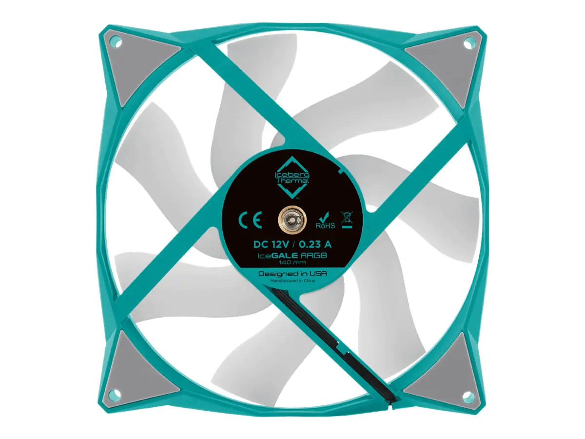 Iceberg Thermal IceGale - Gehäuselüfter - ARGB - 140 mm - teal
