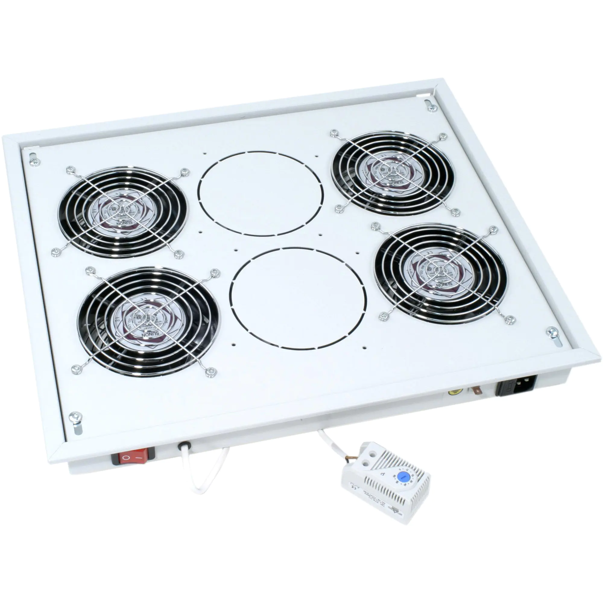 TRITON Free standing cabinet fan unit, 4 fans, Grau RAC-CH-X04-X3