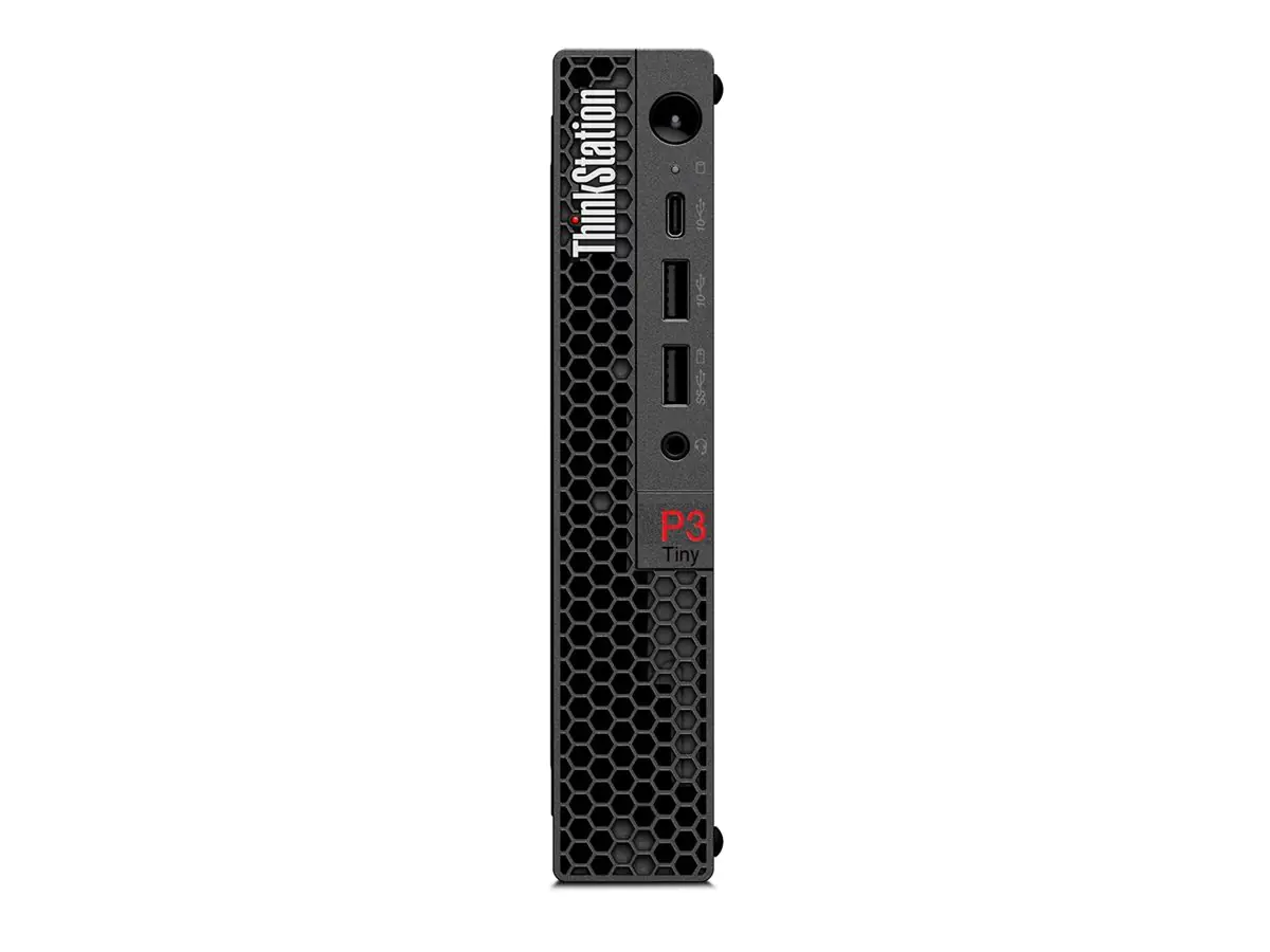 Lenovo ThinkStation P3 30H0 - Mini - 1 x Core i5 i5-14600 / 2.7 GHz - vPro Enterprise - RAM 16 GB - SSD 512 GB - TCG Opal Encryption, NVMe, Performance - T400 - 1GbE - Win 11 Pro - Monitor: keiner - Tastatur: Deutsch - Schwarz - Lenovo TopSeller - mit 1 J