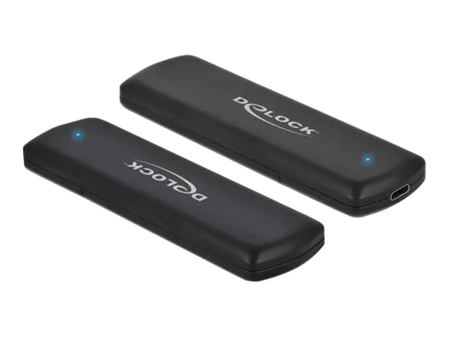 Delock External Enclosure for M.2 NVMe PCIe SSD with USB Type-C female - tool free - Speichergehäuse - M.2 - M.2 NVMe Card - USB 3.2 (Gen 2) - Schwarz