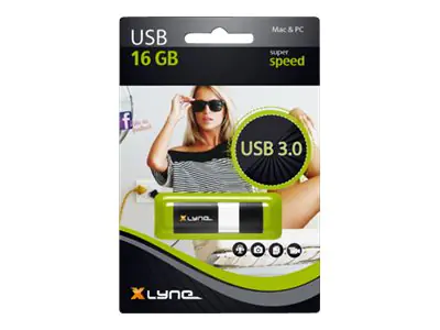 Xlyne Wave - USB-Flash-Laufwerk - 16 GB - USB 7916000