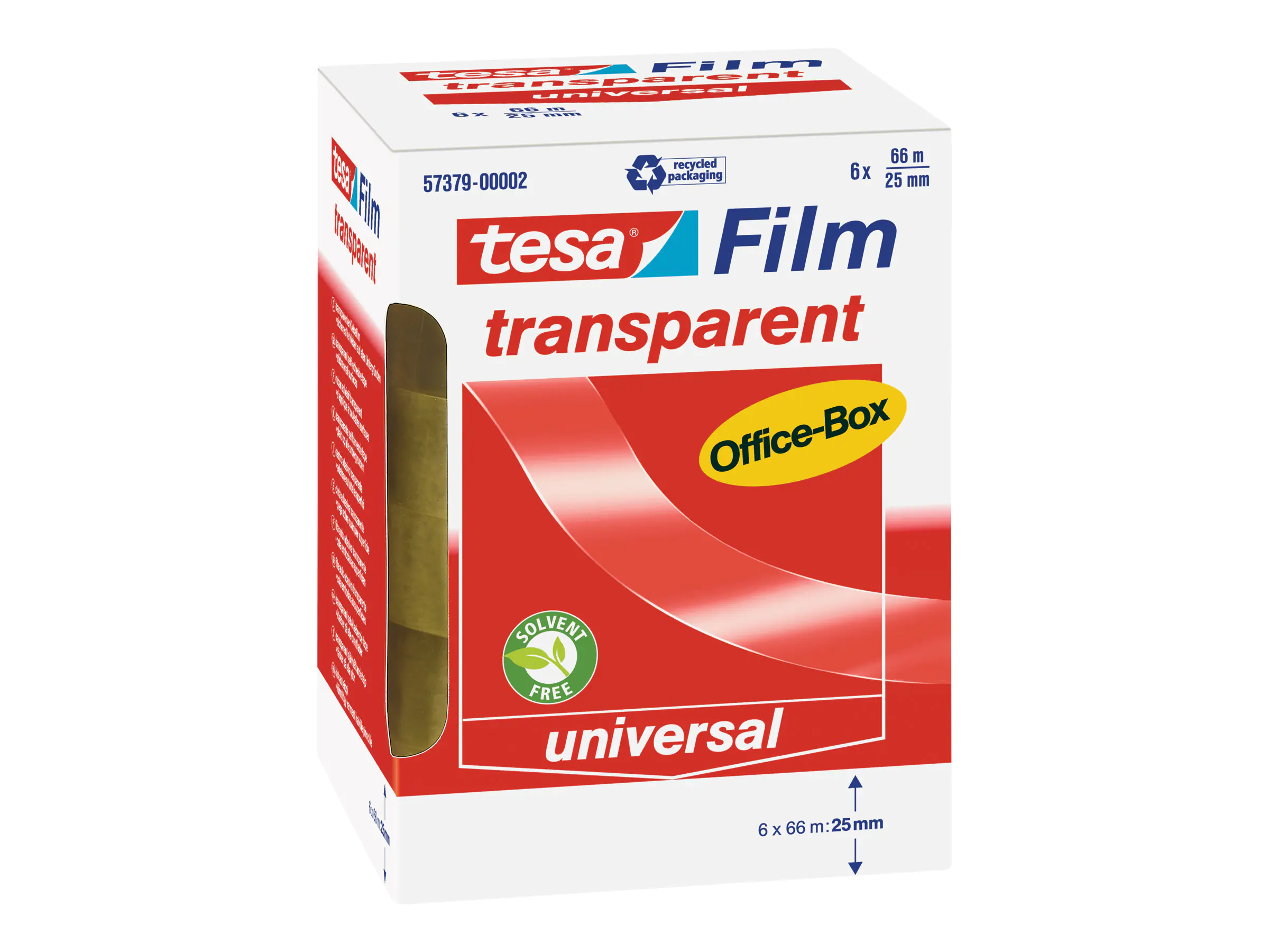tesa Klebefilm tesafilm 57379-00002 25mmx66m transparent 6 St./Pack